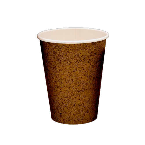 Стакан бумажный "Крафт" 350мл для горячих напитков коричневый